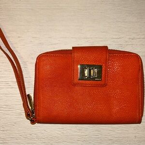 Juicy Couture Orange Textured Wristlet